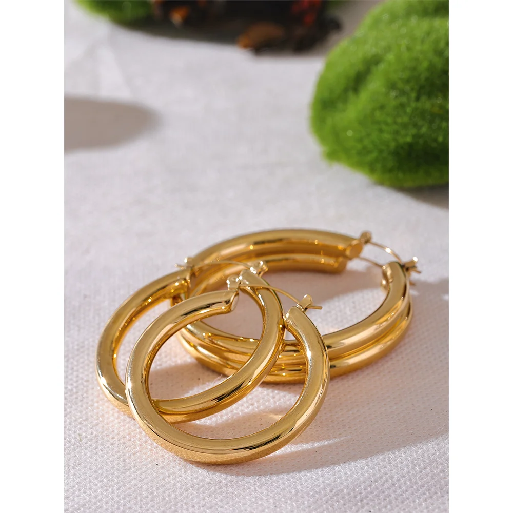 Golden Hoop Earrings