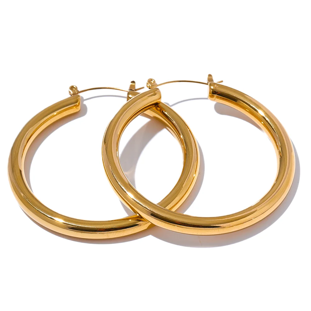 Golden Hoop Earrings