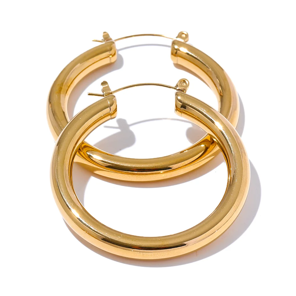 Golden Hoop Earrings
